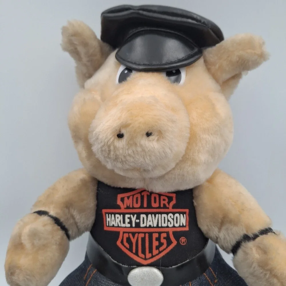 1998 Harley Davidson Motorcycle Biker Pig Hog Plush Stuffed Tough Persona‎ Dusty